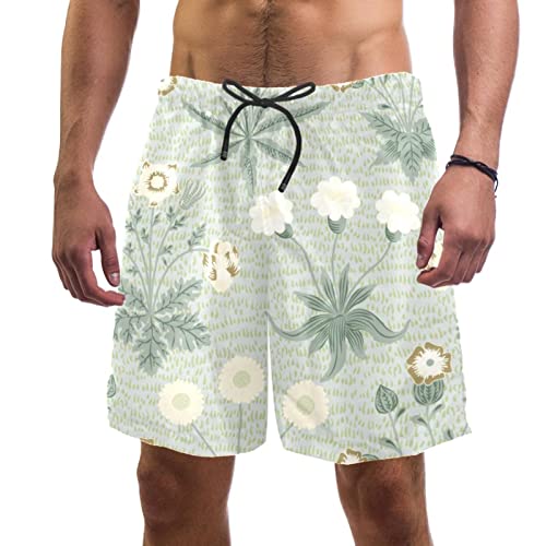Maillot de bain pour hommes short de plage fleur séchage rapide HadHfun