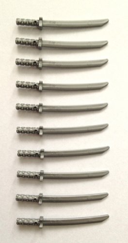 LEGO Ninjago Lot de 10 épées de samouraï en argent