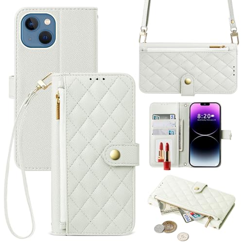 Jajaful �K�p iphone 14/13 �P�[�X �蒠�^ �A�C�t�H��14 �P�[�X �V�����_�[ 2way �� phone14 �X�}�z�P�[�X �L���e�B���O �����ӂ���13�X�}�z�P�[�X �e�`���E�K�^ phone13 �J�o�[ ���K���� �J�[�h���[ �X�^���h�@