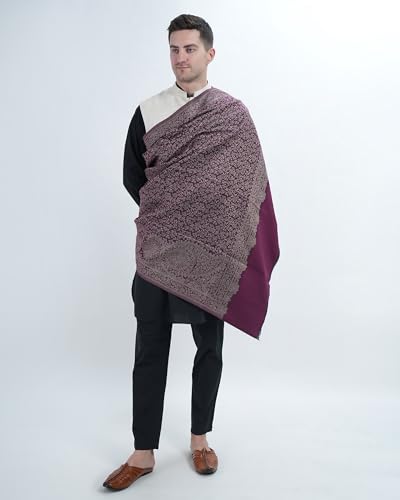 Image of Men's Kashmiri Wool Jamawar Shawl