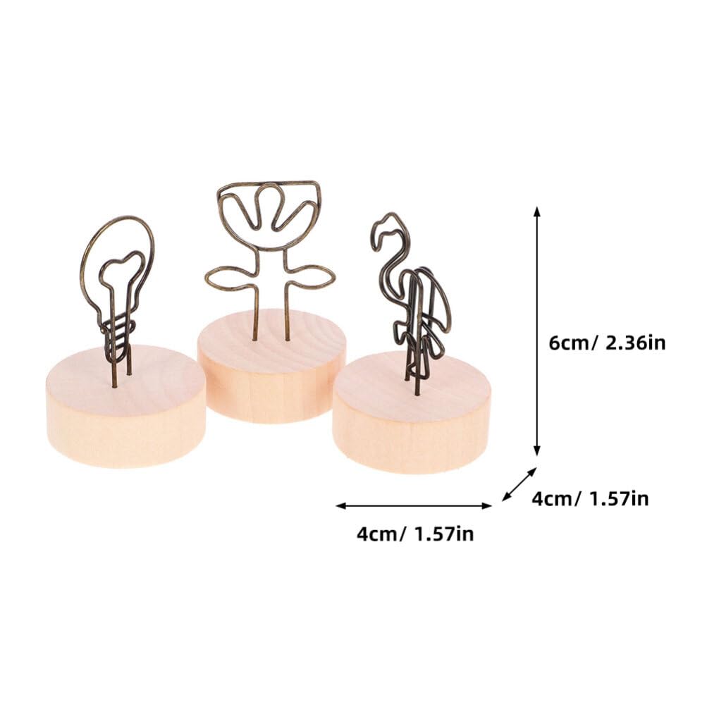 COHEALI 30Pcs Photo Holder Clip Stands Place Card Clips with Stable Base Wedding Table Number Holders 1