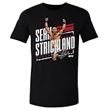 500 LEVEL Sean Strickland UFC Shirt - Sean Strickland Stars WHT (Black, Large)