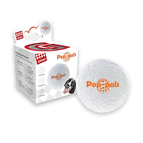 GiGwi Hunde-Ball Pop-pals , aus E-TPU (Infinergy), extrem elastisch und Widerstandsfähig, hält extremen Bedingungen Stand, springt gut, zahnschonend und langlebig, sehr gut für Ballschleuder Cover