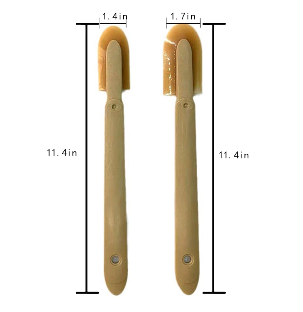 Caulk - Herramienta de sellado de silicona para calafateo y acabado, espátulas, aplicador, herramientas de goma, juego de 2 tamaños (1.4 pulgadas, 1.7 pulgadas)