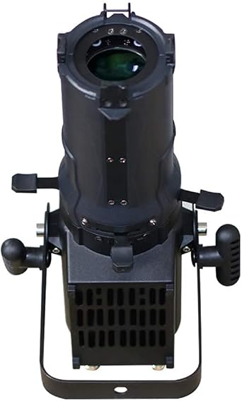 60W COB LED Ellipsoidal Profile Spotlight Manual Zoom 3200K Warm White Stage Light 1/2 Channel DMX Control for TV Station/Theater/Church