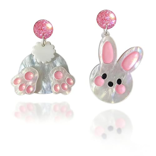 Cute Easter Earrings for Women Trendy Statement Bunny Dangle Stud Earrings Easter Outfits & Shirt Accessories for Women