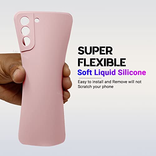Image of LIRAMARK Silicone Soft Back Cover Case for Samsung Galaxy S22 5G (Silicone Pink)