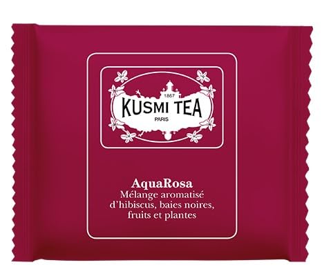 KUSMI TEA - AQUAROSA BIO - Box mit Teebeuteln in Umhüllung (50)