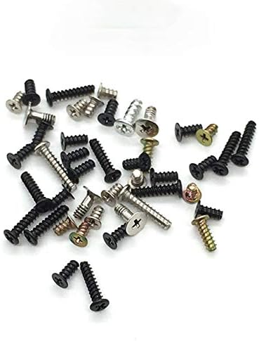NSLikey Black M3 x 4mm Alloy Screws Set of 12 for 3DS Game Console Replacement Parts
