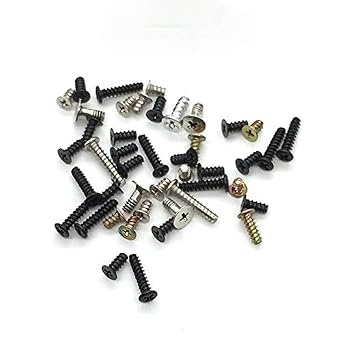 NSLikey Black M3 x 4mm Alloy Screws Set of 12 for 3DS Game Console Replacement Parts