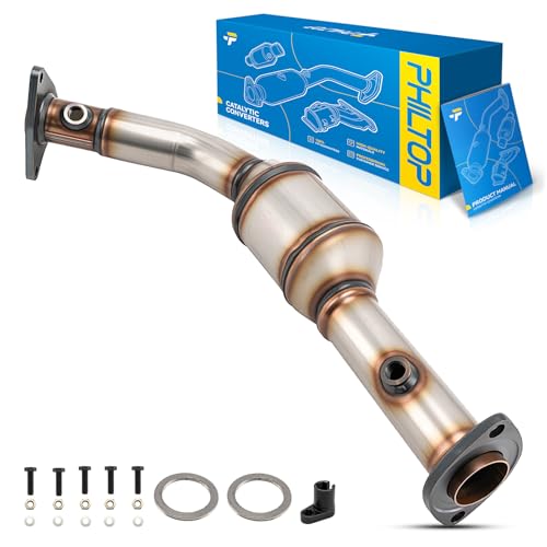PHILTOP Front Left High Flow Catalytic Converter for Toyota 2010-2013 Tundra 5.7L/4.6L, 2008-2016 Sequoia 5.7L, 2010-2012 Sequoia 4.6L OE# 16696, 174500S140, 52559 (EPA Compliant) 1 Pc