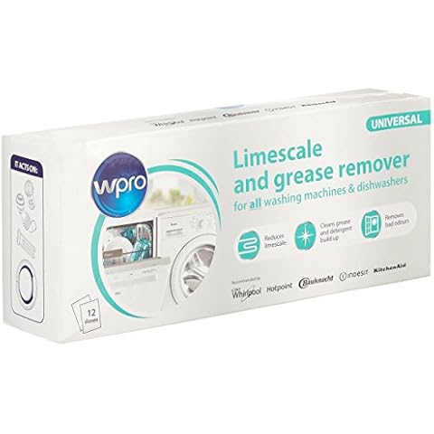 Wpro C00091780 Washing Machine Accessory/RPM/Original Replacement Limescale & Grease Remover for Washing Machine/Dishwasher Cover