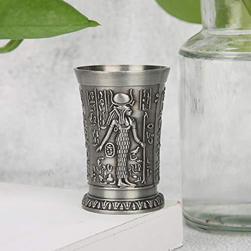 Stylebest - Vaso de take/Attempt de metal vintage para decoración del hogar, adornos de 2,4 pulgadas de altura (color estaño antiguo)