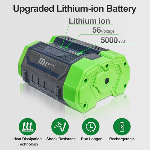 Image of DTK Replacement for EGO 56V Battery 5.0Ah BA2800 BA2800T BA1400 BA1400T BA4200 BA4200T Cordless Tool Batteries