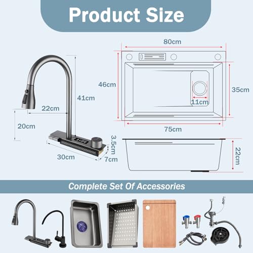 Évier de cuisine poste de travail 80 cm pour simplifier vos repas - 7