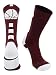 Basketball Logo Crew Socks (Maroon/White, Medium)