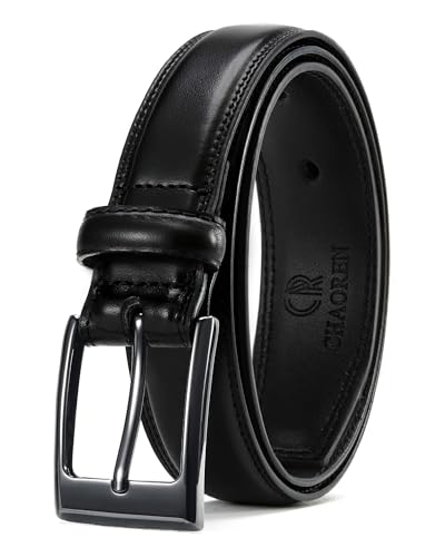 CHAOREN Boys Belt - 1 1/8 Leather Kids Belt for Dress - Perfect Companion to Youth Formal Outfit