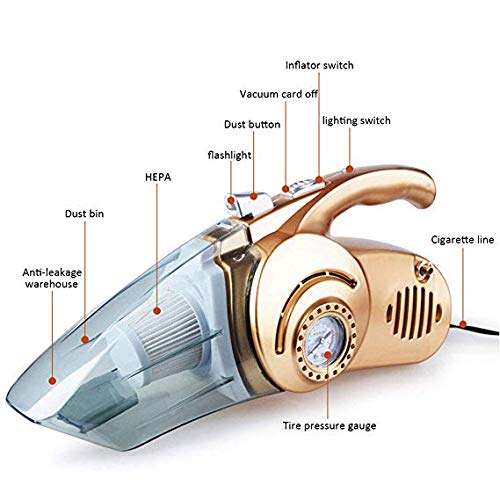 CYHWDHW Tragbarer Nass- und Trockensauger mit LED-Beleuchtung zum Messen des Reifendrucks,1 - Image 6