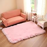 Pink Square Carpet, Miniature Fluffy Rug, Lightweight Dollhouse Decor for 1/12 Scale - Image 8