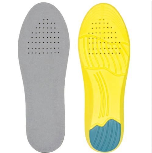 Plantillas de hombre para el trabajo. Calzado deportivo, transpirables evitando el olor a sudor. Talla 40-45. Plantillas zapatillas deportivas, manteniendo la seguridad del pie y su bienestar.
