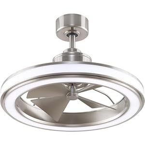 Fanimation gleam 16 inch indooroutdoor ceiling fan with led light kit brushed nickel 1491x2370x2370  urban country home decor