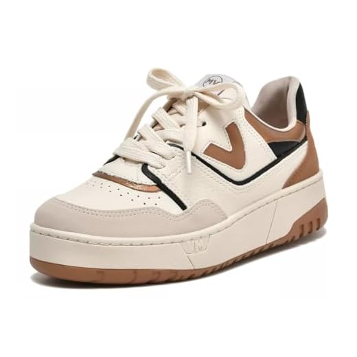 Tenis Feminino Casual Via Marte Plataforma Street Style (Bege, BR, Adulto, Numérico, 36)