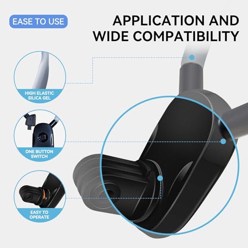 Image of REFLEX CAMERA Action Camera Neck Holder Mount for Mobile Phones, Go Pro 13 /12 /11 /10 /9 /8 /7 /6, DJI Osmo Action 5 Pro /4 /3, Insta360, Akaso Action Cameras - 180 Rotation, Comfortable Fit & Easy Operation
