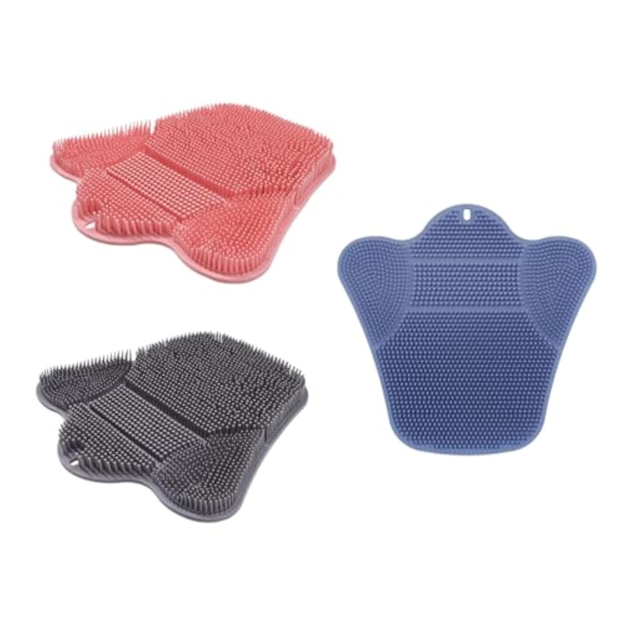 Foot Back Scrubber with Suction Cups, Bath Massage Pad, Pink