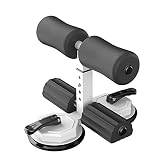 QIANDENG Sit Up Dispositivo Abdominal, Barra Abdominales Suelo, 2 Ventosas Cuatro Altura Ajustable Adecuado para Fitness, Yoga, Estiramiento...