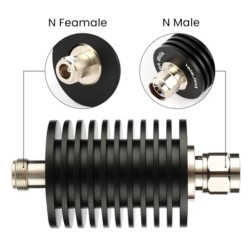 50watt n connector attenuator dc to 3ghz 50 ohm 40db