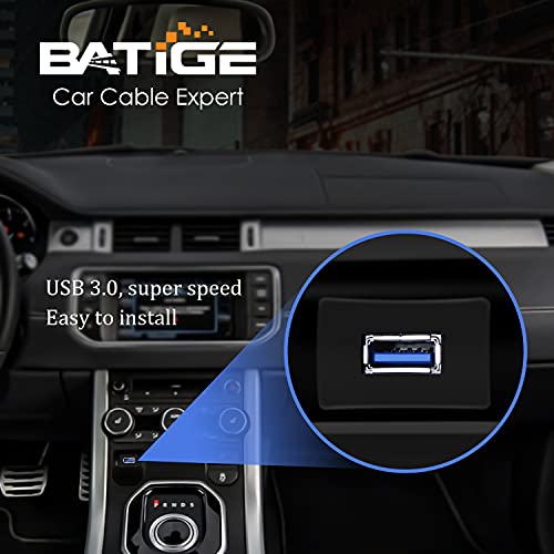 Batige Square Single Port Usb 3.0 Panel Flush Mount Extension Cable With Buckle For Car Truck Boat Motorcycle Dashboard 3Ft #TOP1