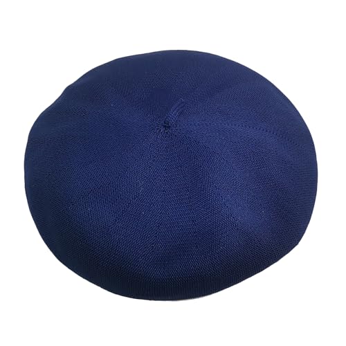 Béret d'été pour femme en maille crochetée fine et réglable en couleur unie