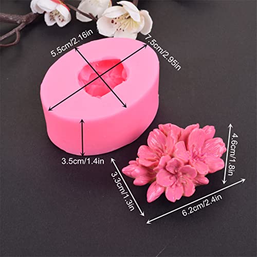 Plum Bossom Flower Silicone Soap Mold Candle Mold Fondant Chocolate Candy Cake Decorating Mould Resin Clay Baking Pastry Tools #TOP1
