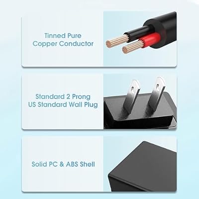 Kado Power Adapter 12V-2.5A 2A 1.5A 1.25A 1A AC/DC Power Cord 5.5x2.1mm with 8 Tips Made for Sceptre Monitor, Echo Smart Speaker & Display, Webcam, Router, Mini PC, Projector, CCTV, Bluetooth Speaker