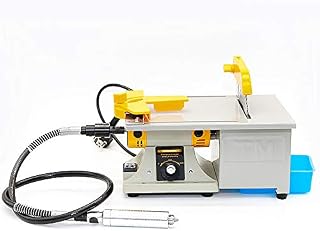Professional Jewelry Polishing Engraving Machine,350W Portable DIY Rock Polisher Bench Buffer TM-2,Mini Table