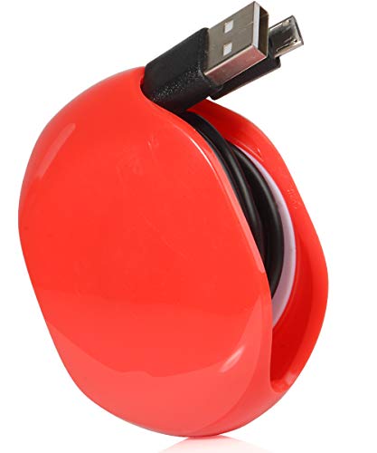 Portable Cord Master Solution For In-Ear Headphones, Earbuds, Cord, Wire, Automatic Cord Manager Combination, Multifunctional Organizer For Protection & Carry (Red) #TOP7
