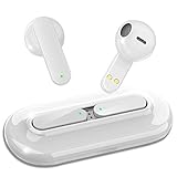 【Neueste Single-Step-Matching-Technologie】Aktivieren Sie das drahtlose Headset, ohne eine Taste zu drücken. Sobald es aus dem Ladekoffer entfernt wurde, kann es automatisch eingeschaltet und mit ihm gekoppelt werden. Gleichzeitig kann das Bluetooth-Headset nach dem Zurücklegen in die Ladebox automatisch ausgeschaltet und aufgeladen werden. Annehmen oder Abweisen von Anrufen, Bluetooth-Pairing, Ein- und Ausschalten mit einem einzigen Klick, um die Bedienung zu vereinfachen.