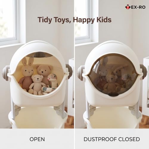Image of TEX-RO 3 Layer Space Kids Toy Storage Organizer | Multi-Tier Toy Rack with Bookshelf, Astronaut & Spaceman Storage Cabinet for Toys, Books & Clothes