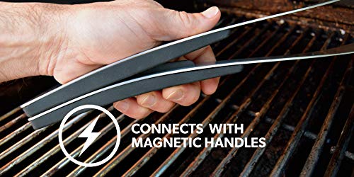 Proud Grill Company 7020C Proud Grill Connect It Magnetic Bbq Tool Set - 2 Bbq Tools - 4 Uses | Elegant Stainless Steel Design| Spatula And Fork Connect To Use As Tongs And Server thumb #2