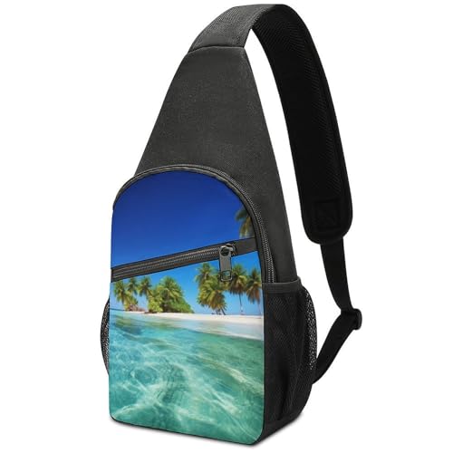 Mochila tipo bandolera deportiva para senderismo y uso casual miniatura 1