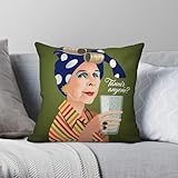 Rosemary's Baby Ruth Gordon Minnie Castevet Taie d'oreiller Polyester Lin Velours Creative Zip Decor Housse de coussin de lit