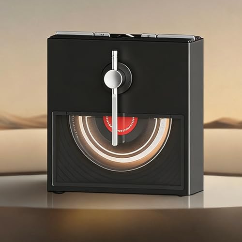 HiJiuAn Lettori CD Audio CD retrò, Altoparlante Bluetooth Portatile, Potenti Altoparlanti Wireless BT5.3 con Suono Stereo, Ricarica USB/Batteria a Lunga Durata, per Casa, Camera da Letto