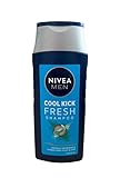 6 champú Nivea para hombre 'Fresh & Cool' – para cabello normal – 250 ml