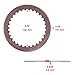 Caltric Clutch Steel Plates Compatible with Suzuki 21451-24F00 Clutch Steel Plates