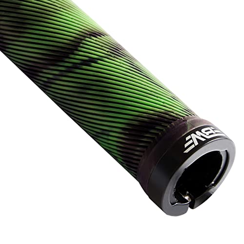 Bw Chainline Grips – Dual Lock-On Mtb Bike Handlebar Grips - Green/Black #TOP7