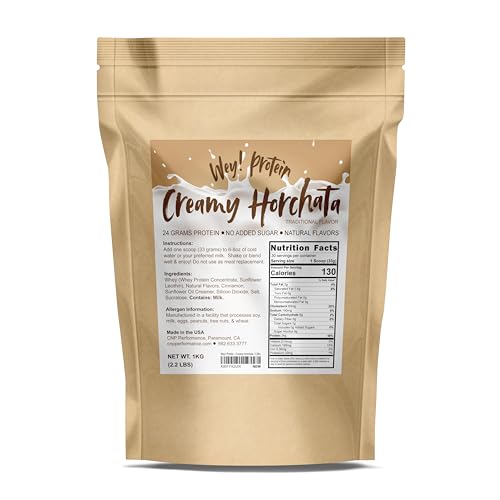 Horchata - Whey Protein Traditional Mexican Flavor Sugar-Free Gluten-Free 23g Protein Made in USA (30 Servings 2.2lbs)