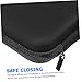 Angoily 2pcs Electronic Storage Pouch with Mesh Pocket Durable Earphone Organizer Bag for Travel and Work Shockproof Design for Cables Power Bank and Accessories