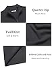 COOFANDY Mens Jumper Quarter Zip Jumpers for Men Knitted Men's Sweaters Half Zip Golf Jumpers Winter Warm Stand Collar Pullover Dark Gray 3XL #4