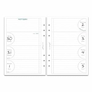 SinnWunder A5 Wochenkalender 2025 Nachfüll-Inlay