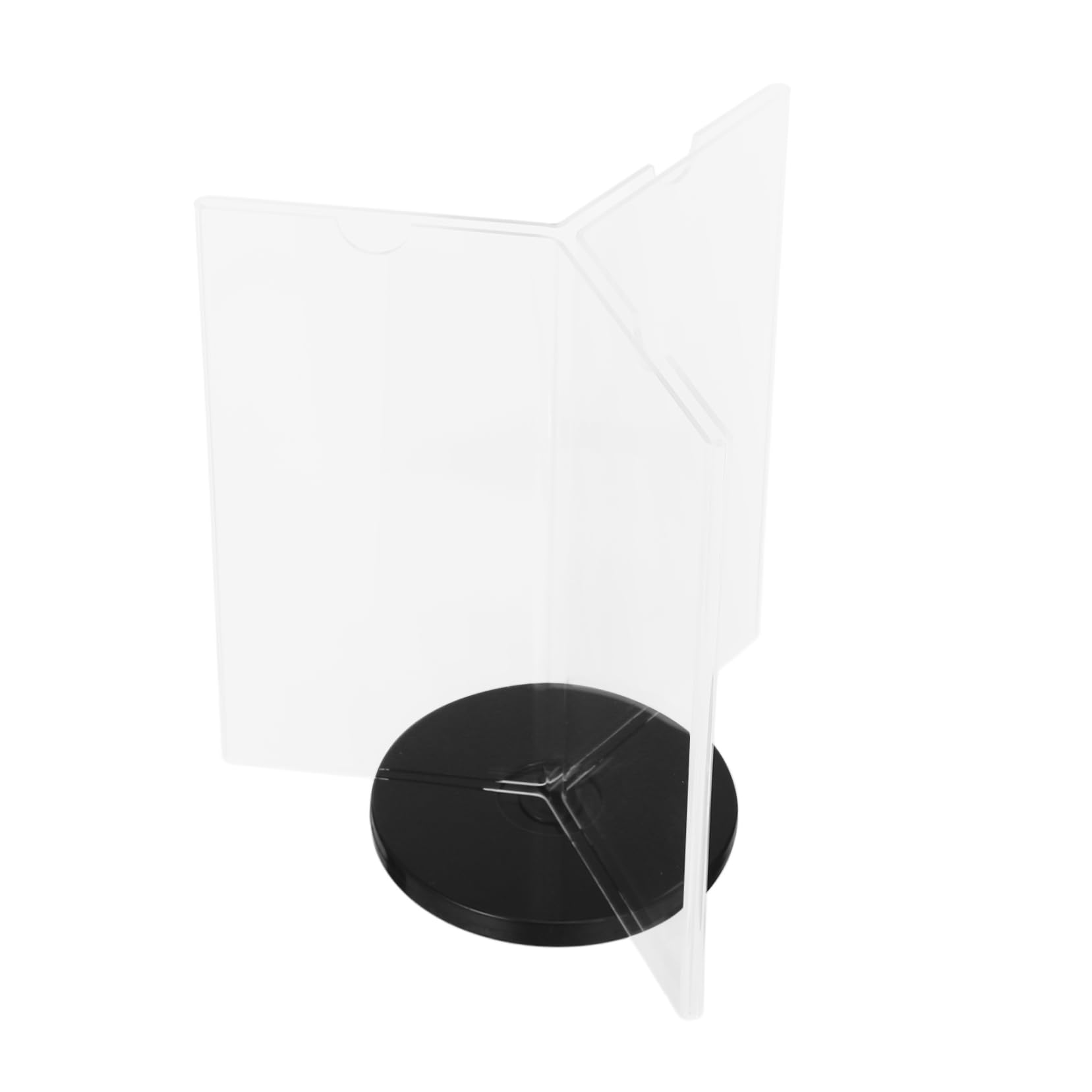 STOBOK 3piezas Soporte De Menú Acrílico Multi- Para Exhibición De Menús Carteles De Mesa Con Base Restaurantes